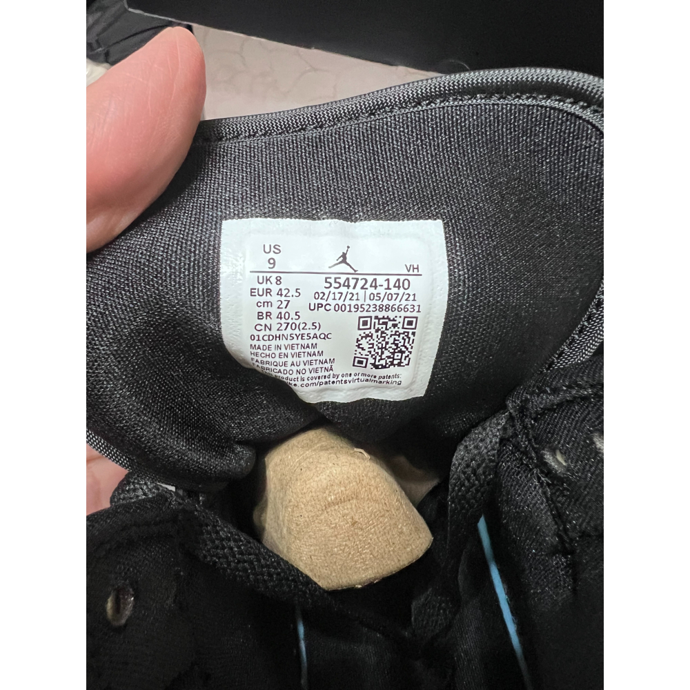 【全新無原盒】Air Jordan 1 Mid Racer Blue 黑白藍 554724-140 US9-細節圖2