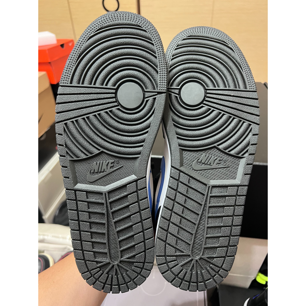 【全新無原盒】Air Jordan 1 Mid Racer Blue 黑白藍 554724-140 US9-細節圖3