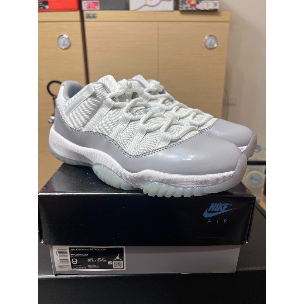 【全新未試穿】Air Jordan 11 Low Cement Grey 水泥灰 US9 附原盒-細節圖3