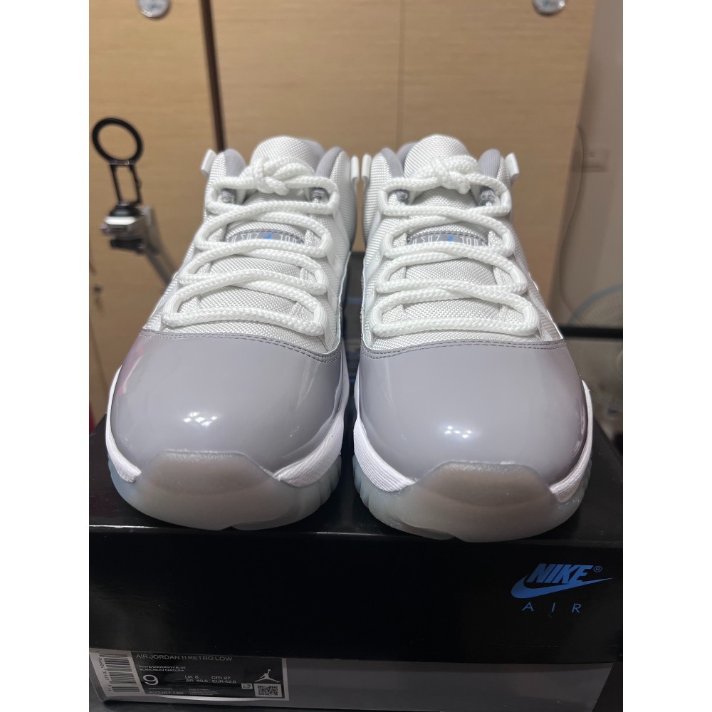 【全新未試穿】Air Jordan 11 Low Cement Grey 水泥灰 US9 附原盒-細節圖10