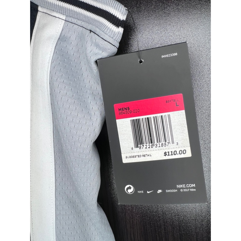 【全新含吊牌】Nike NBA 馬刺隊 Kawhi Leonard #2 Swingman 球衣 L號 帶贊助標絕版-細節圖2