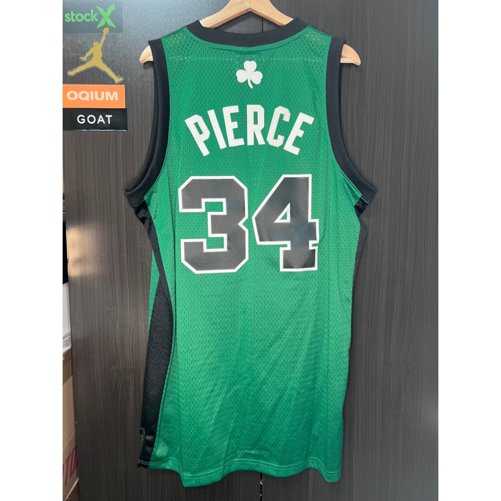 【絕版電繡】Adidas NBA 塞爾提克 Paul Pierce #34 球衣 L號 經典客場 實戰首選-細節圖3