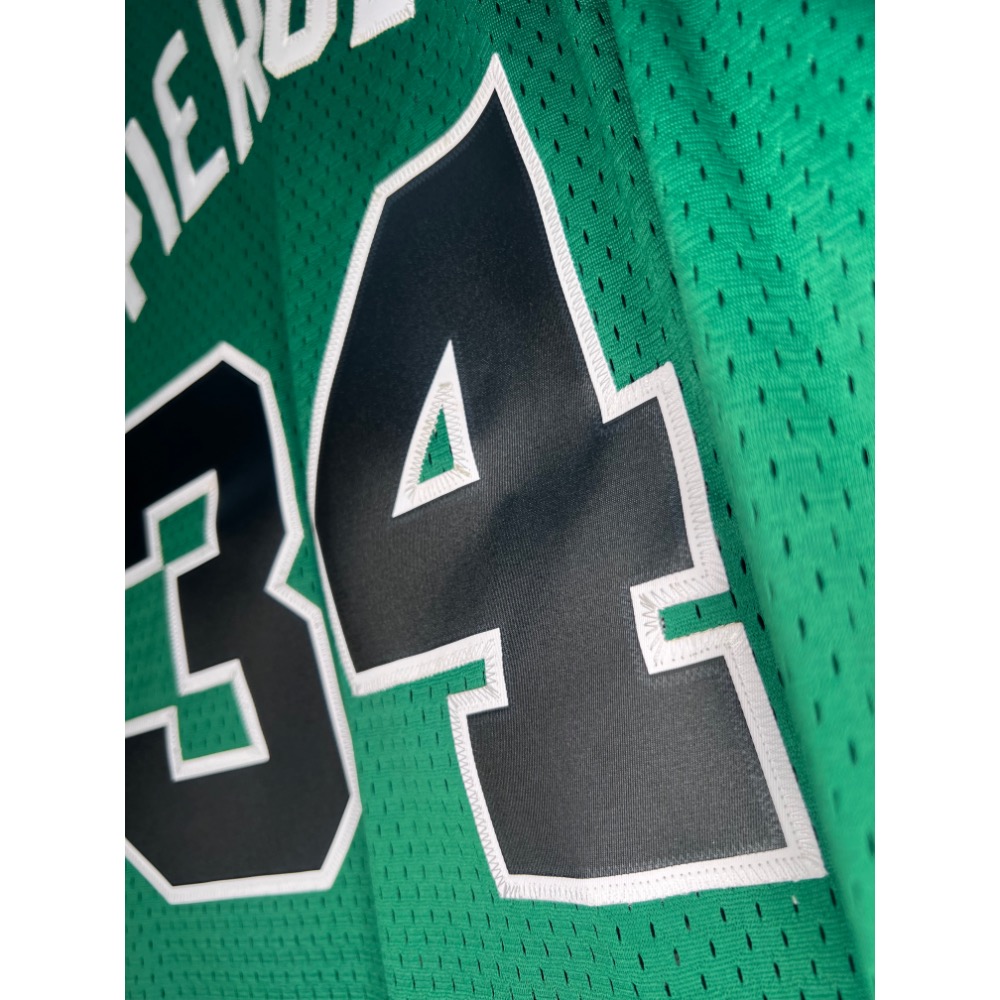 【絕版電繡】Adidas NBA 塞爾提克 Paul Pierce #34 球衣 L號 經典客場 實戰首選-細節圖4