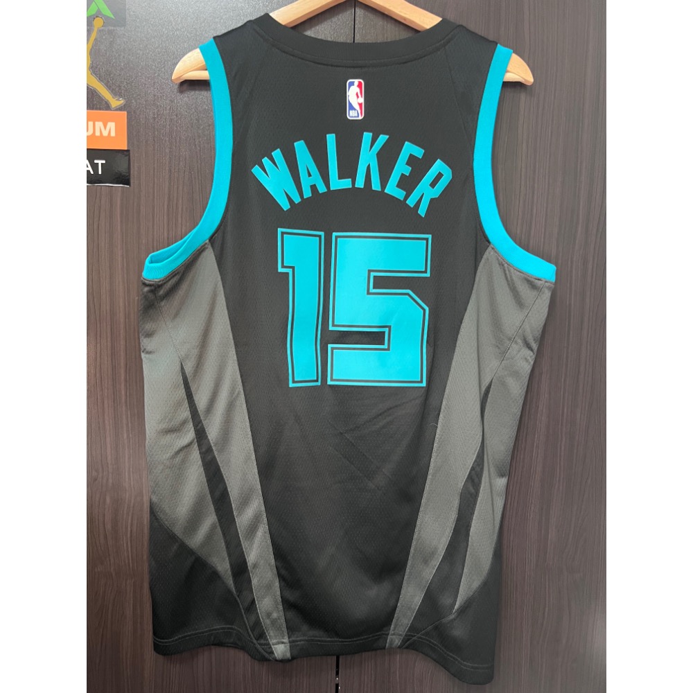 【城市版飛人標】Nike NBA 黃蜂隊 Kemba Walker #15 Buzz City球衣 L號 實戰極品-細節圖2