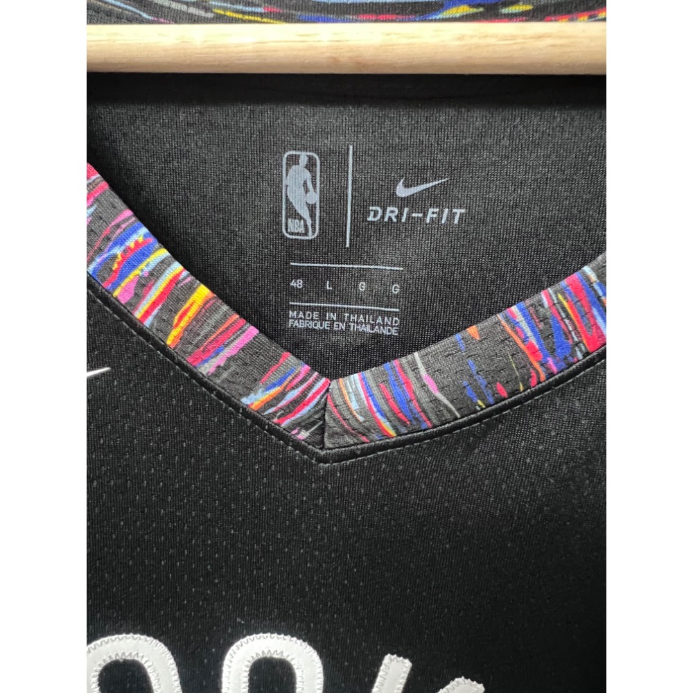 【全新稀有】Nike NBA 籃網隊 Biggie 紀念款 #72 城市版球衣 L號 嘻哈傳奇-細節圖4