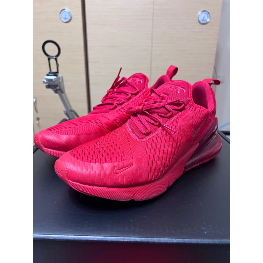【全紅配色】Nike Air Max 270 Triple Red 氣墊休閒鞋 [尺寸] 走路神鞋 甜價-細節圖2