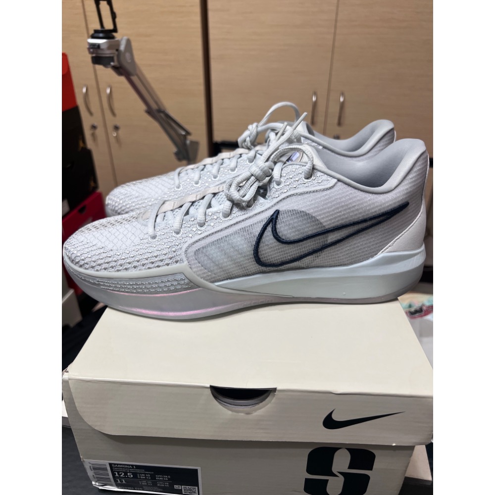 【美版非EP】Nike Sabrina 1 灰白 US11 黃金男碼 包覆更強 稀有美版-細節圖6