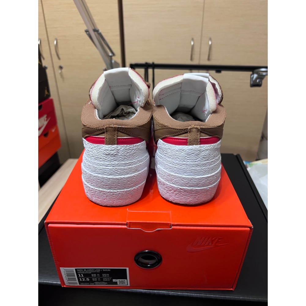 【超值二手】Nike Blazer Low x sacai 聯名 英國棕 US11 解構神鞋 美拉德穿搭-細節圖5