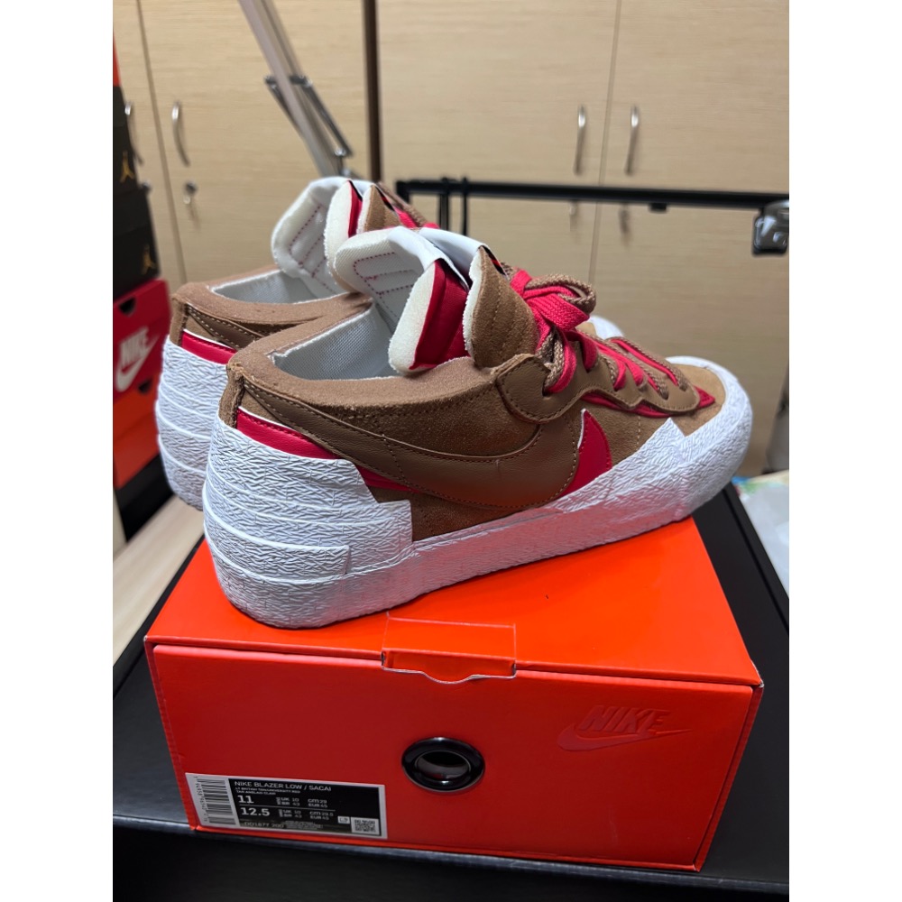 【超值二手】Nike Blazer Low x sacai 聯名 英國棕 US11 解構神鞋 美拉德穿搭-細節圖6