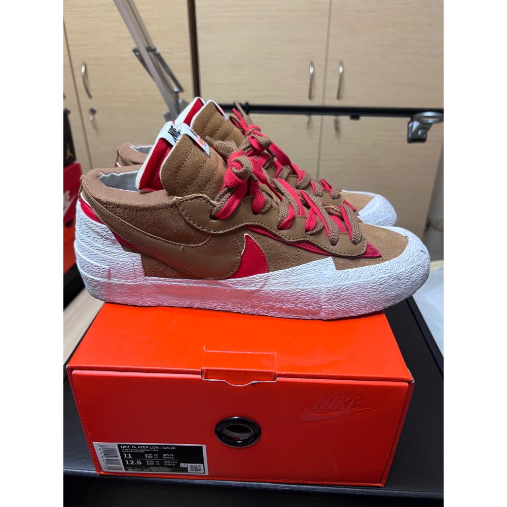 【超值二手】Nike Blazer Low x sacai 聯名 英國棕 US11 解構神鞋 美拉德穿搭-細節圖7