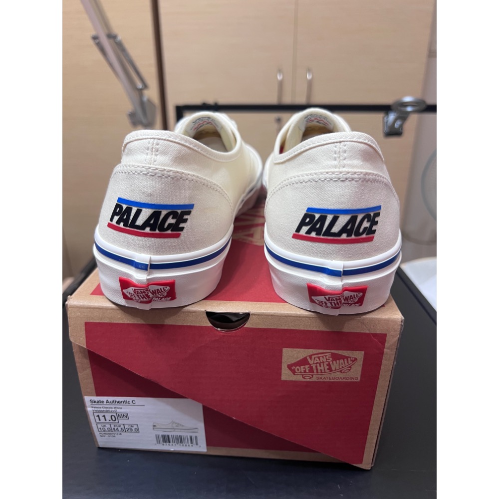 【台灣未發售】Palace x Vans 聯名小白鞋 US11 稀有店鋪限定 PopCush-細節圖5