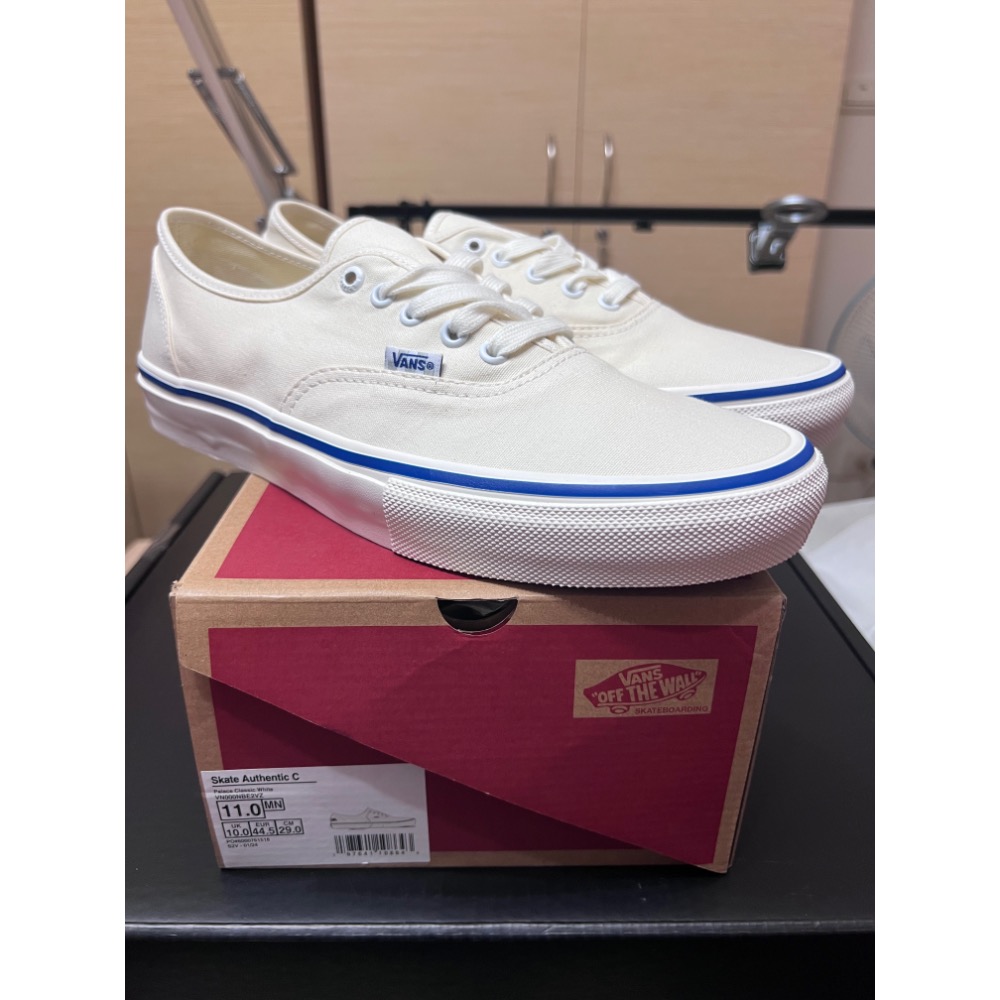 【台灣未發售】Palace x Vans 聯名小白鞋 US11 稀有店鋪限定 PopCush-細節圖8