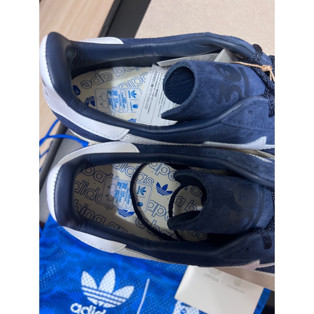 【30週年聯名】Adidas x BAPE Campus 80s 海軍藍 US10.5 黃金碼 不對稱設計-細節圖10
