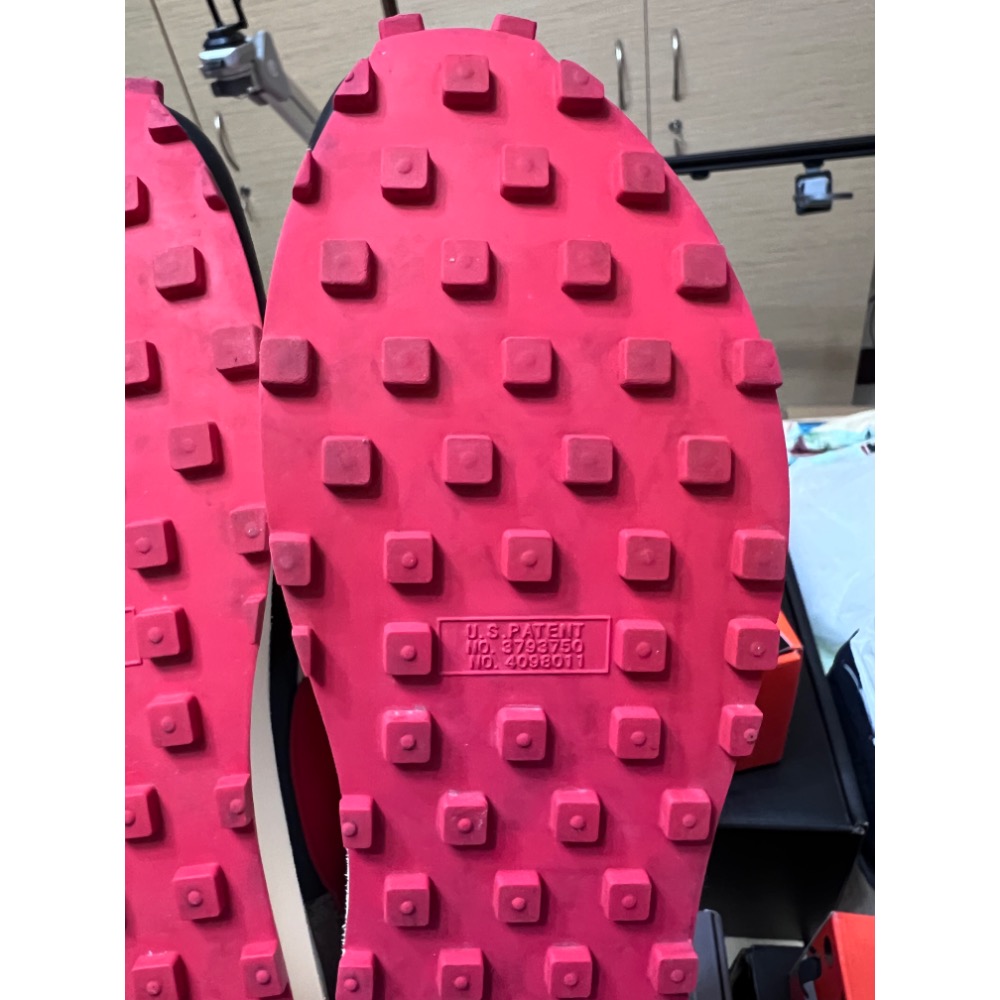 【二手極新】Nike x sacai x UNDERCOVER LDWaffle 深綠紅 US11 三方聯名-細節圖9