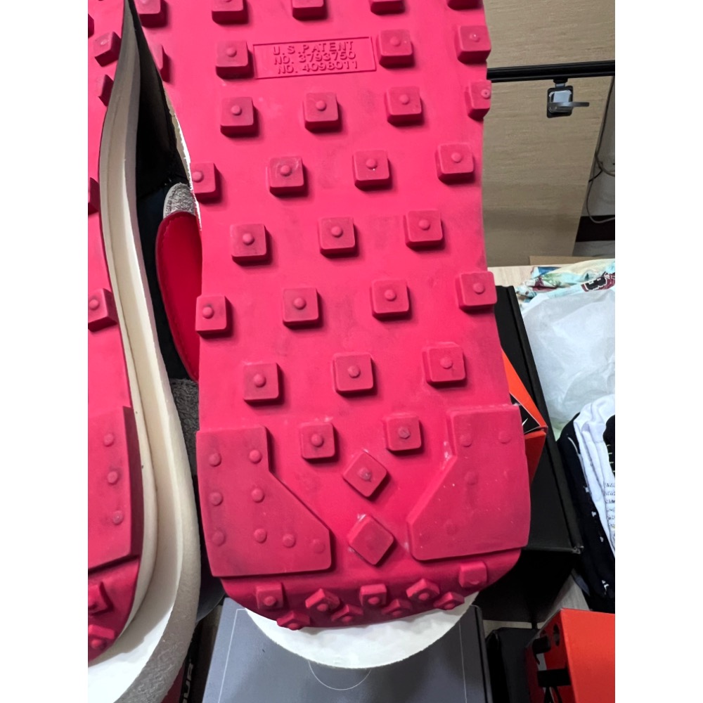 【二手極新】Nike x sacai x UNDERCOVER LDWaffle 深綠紅 US11 三方聯名-細節圖10