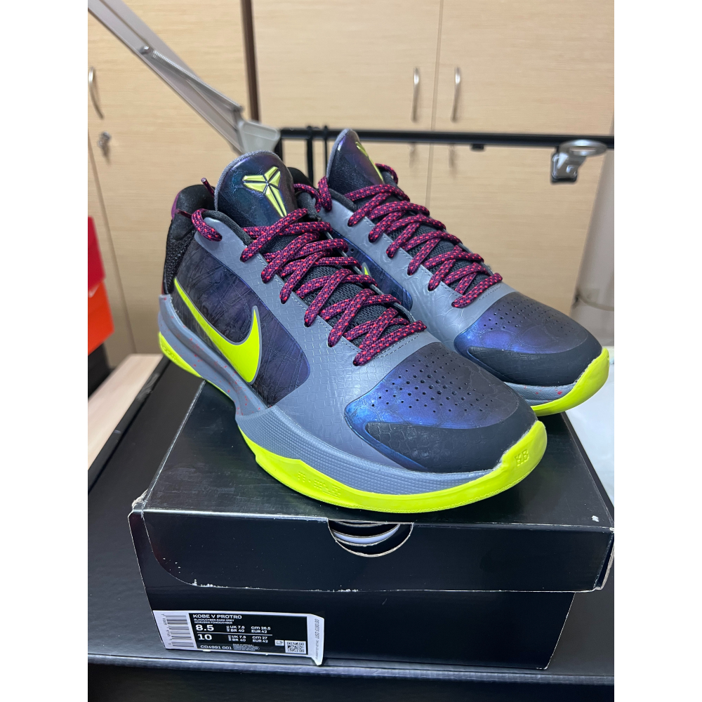 【UNDDSK】Nike Kobe 5 Protro 2K GE 遊戲限定 Chaos US8.5 收藏級神鞋-細節圖4