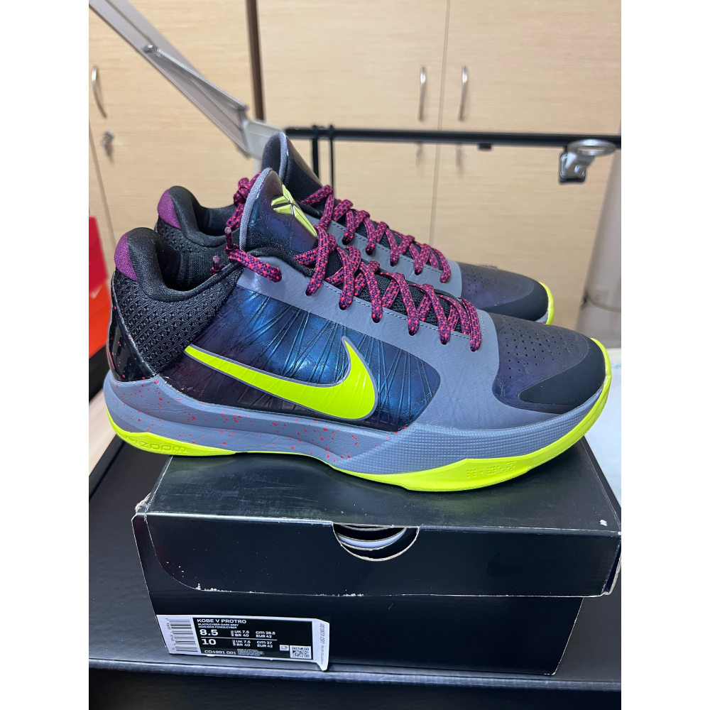 【UNDDSK】Nike Kobe 5 Protro 2K GE 遊戲限定 Chaos US8.5 收藏級神鞋-細節圖5