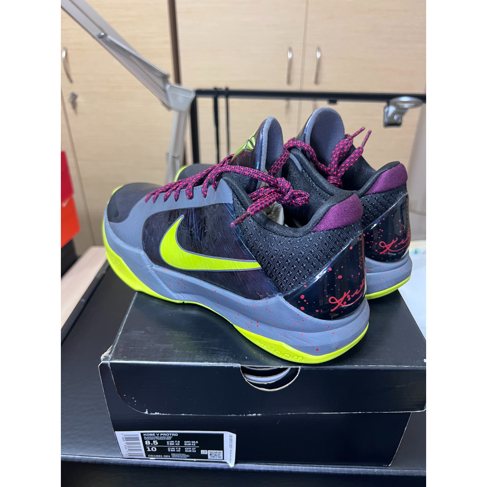 【UNDDSK】Nike Kobe 5 Protro 2K GE 遊戲限定 Chaos US8.5 收藏級神鞋-細節圖8