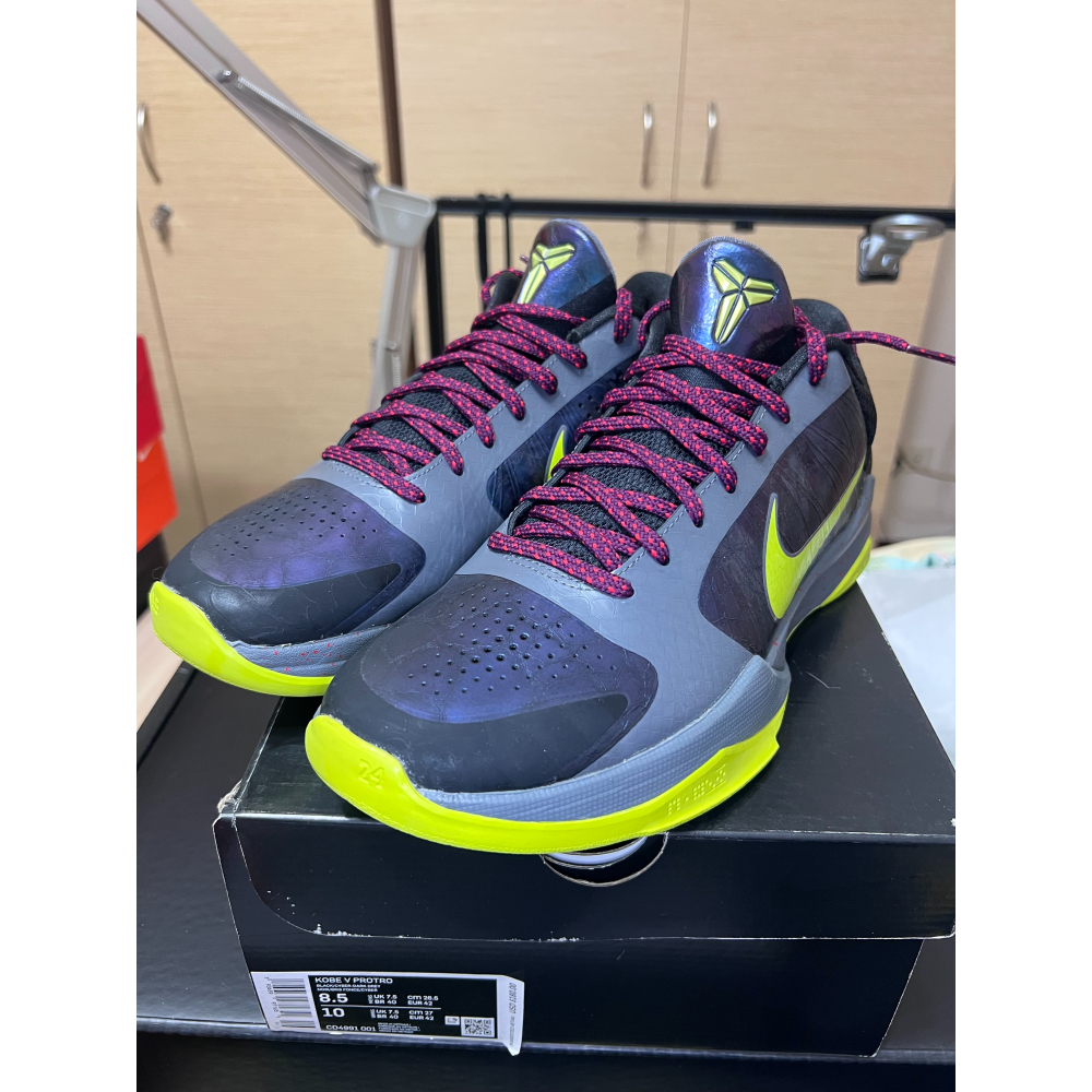 【UNDDSK】Nike Kobe 5 Protro 2K GE 遊戲限定 Chaos US8.5 收藏級神鞋-細節圖10