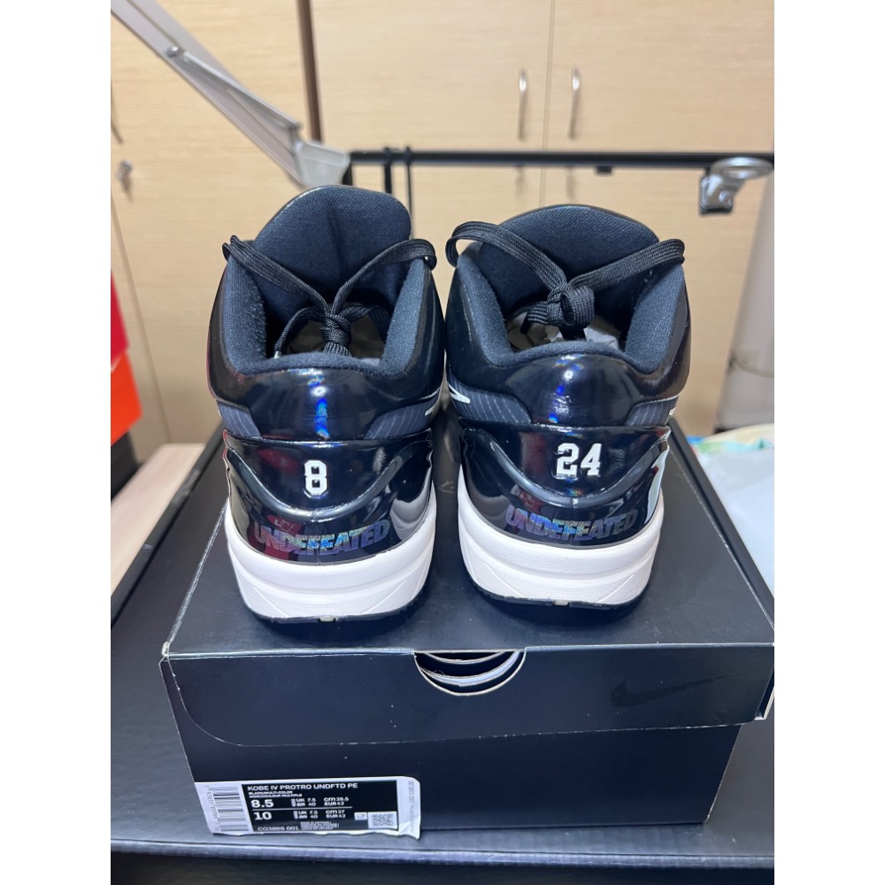 【UNDDSK】UNDEFEATED x Nike Kobe 4 Protro 黑曼巴聯名 US8.5 收藏級-細節圖5