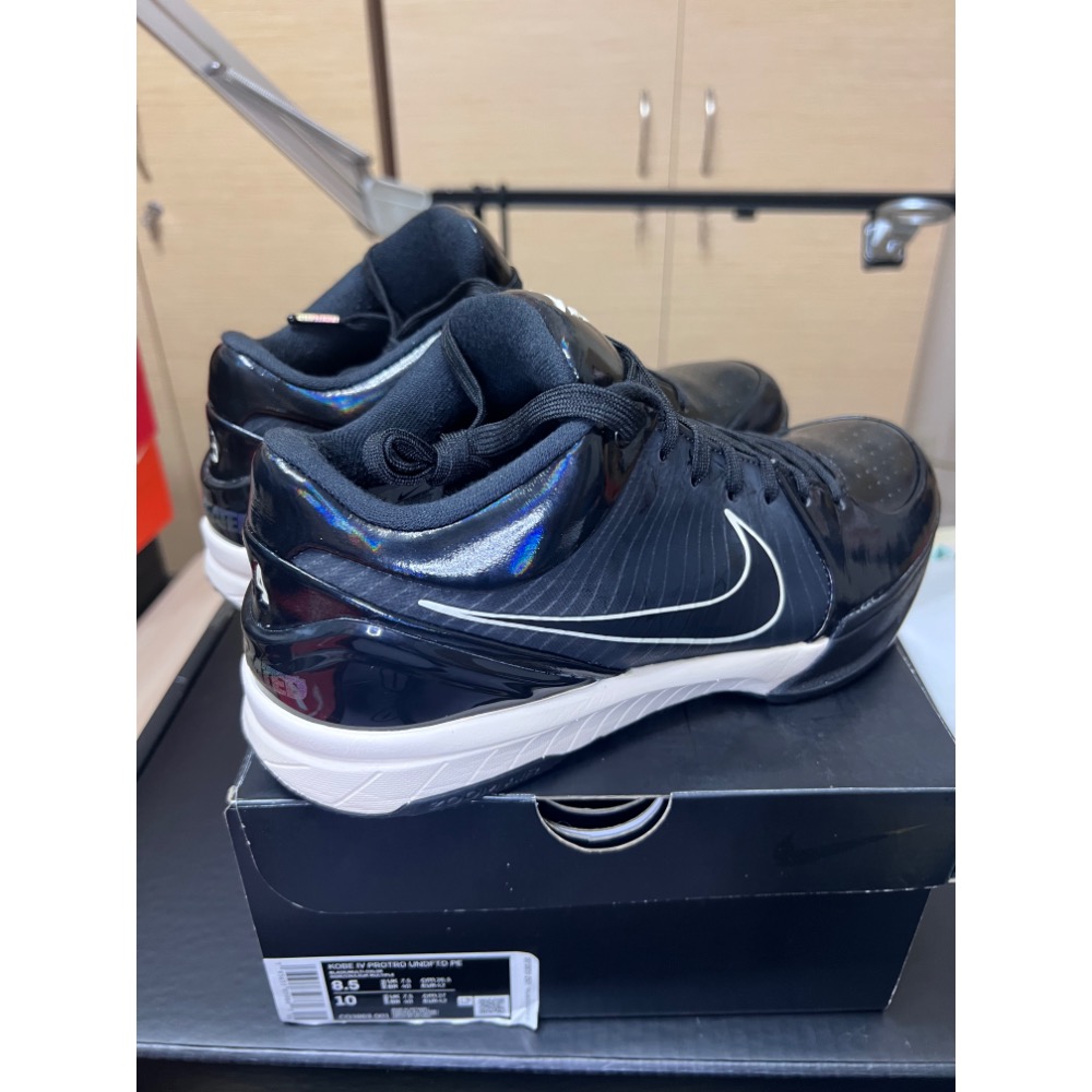 【UNDDSK】UNDEFEATED x Nike Kobe 4 Protro 黑曼巴聯名 US8.5 收藏級-細節圖6