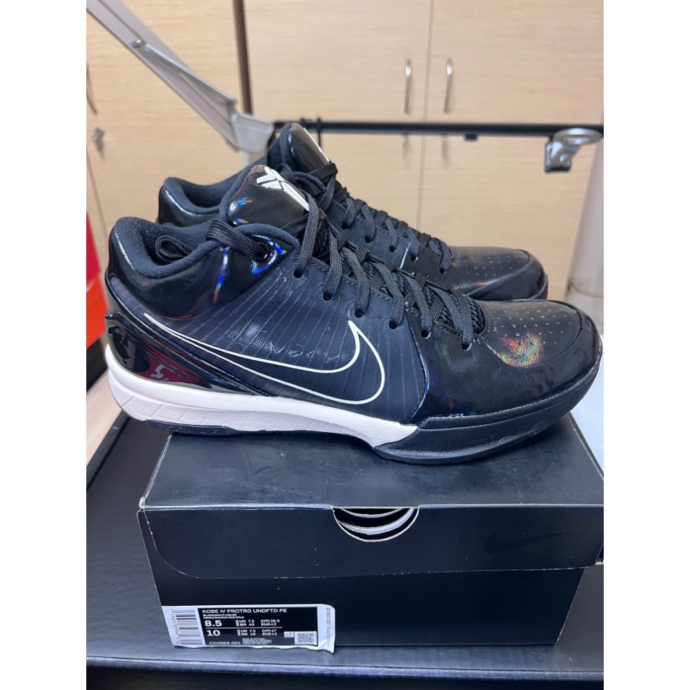 【UNDDSK】UNDEFEATED x Nike Kobe 4 Protro 黑曼巴聯名 US8.5 收藏級-細節圖7