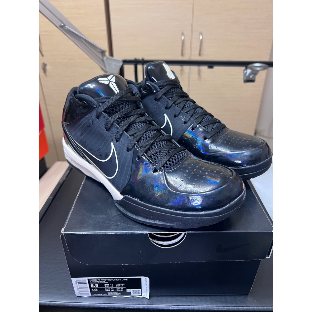 【UNDDSK】UNDEFEATED x Nike Kobe 4 Protro 黑曼巴聯名 US8.5 收藏級-細節圖8