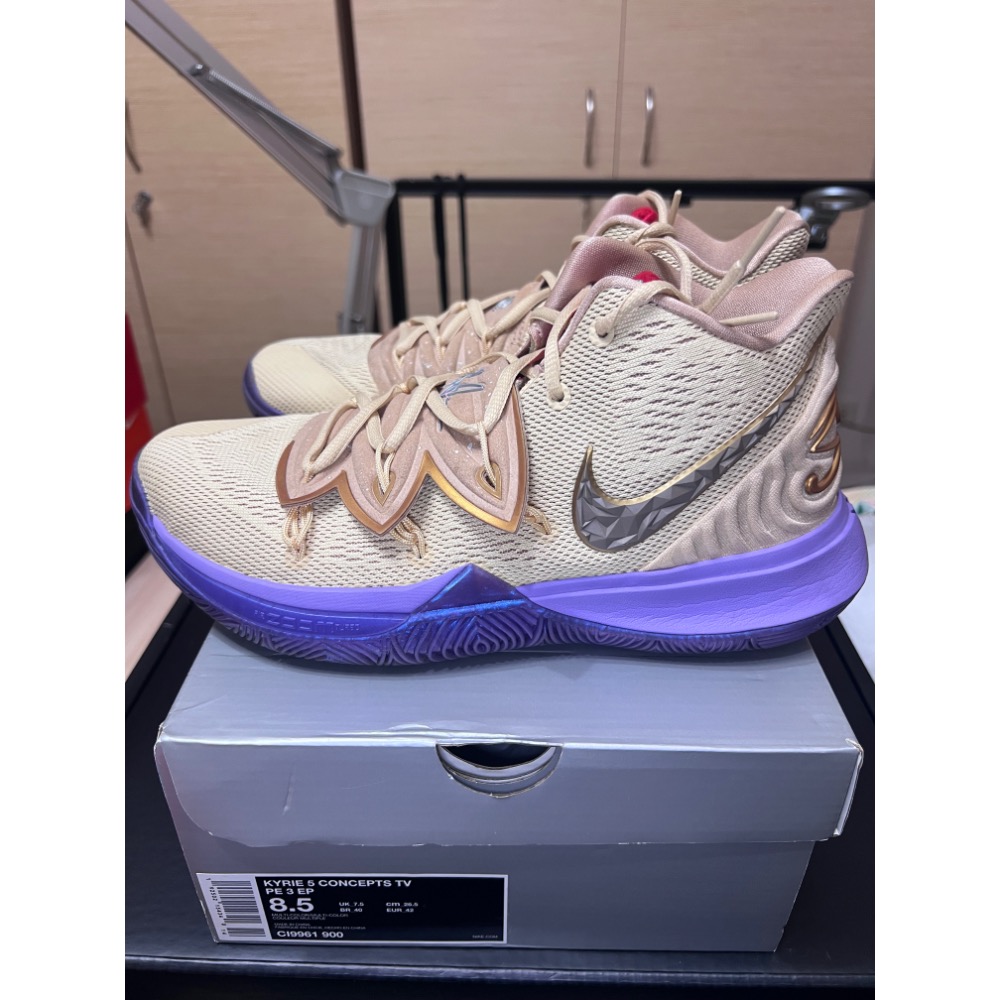 【UNDDSK】Concepts x Nike Kyrie 5 Ikhet 埃及聯名 US8.5 稀有神鞋-細節圖3