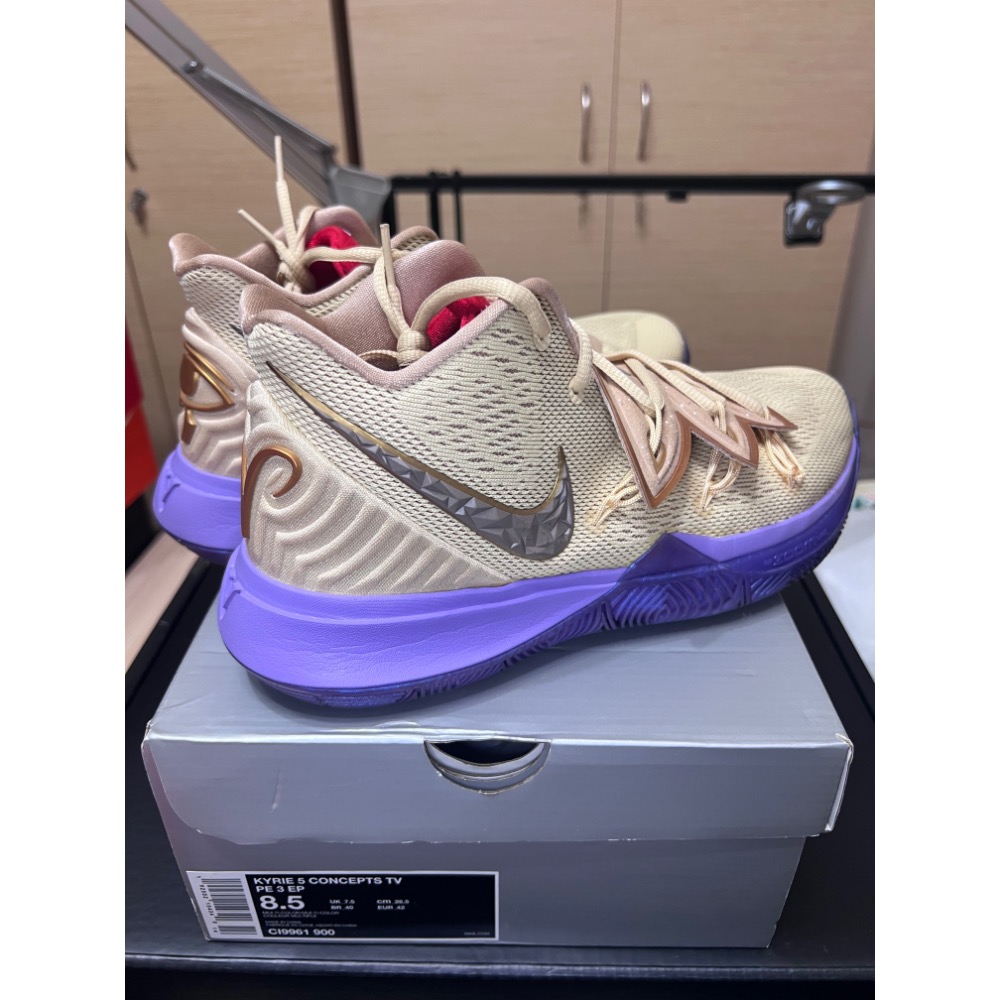 【UNDDSK】Concepts x Nike Kyrie 5 Ikhet 埃及聯名 US8.5 稀有神鞋-細節圖6