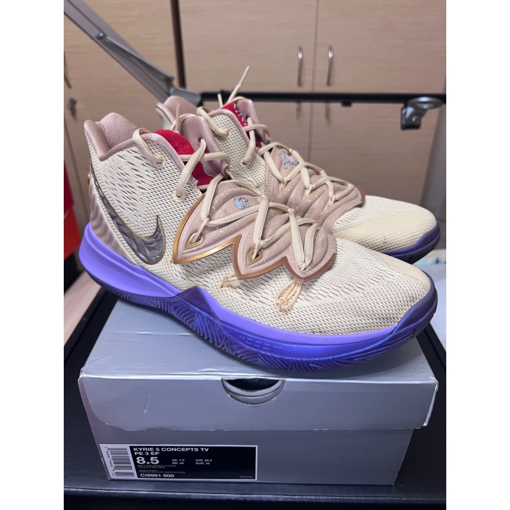 【UNDDSK】Concepts x Nike Kyrie 5 Ikhet 埃及聯名 US8.5 稀有神鞋-細節圖8