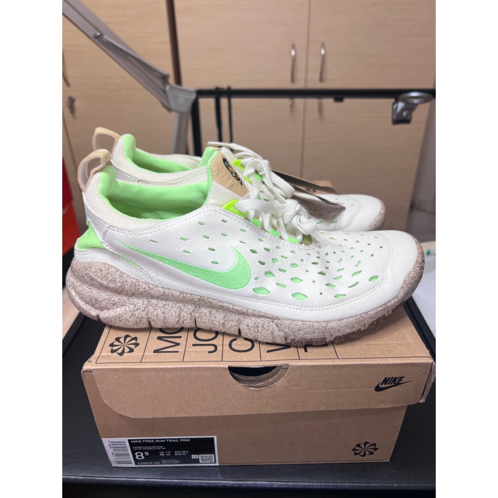 【UNDDSK】Nike Free Run Trail 快樂鳳梨 全新 US8.5 軟木塞休閒鞋-細節圖7