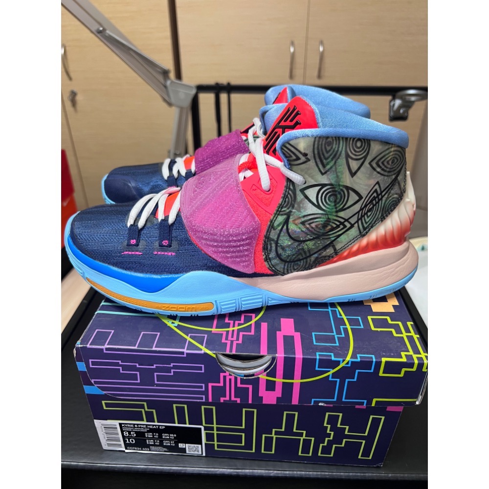 【UNDDSK】Nike Kyrie 6 Pre-Heat 台北城市限定 US8.5 實戰鞋 CQ7634-403-細節圖3