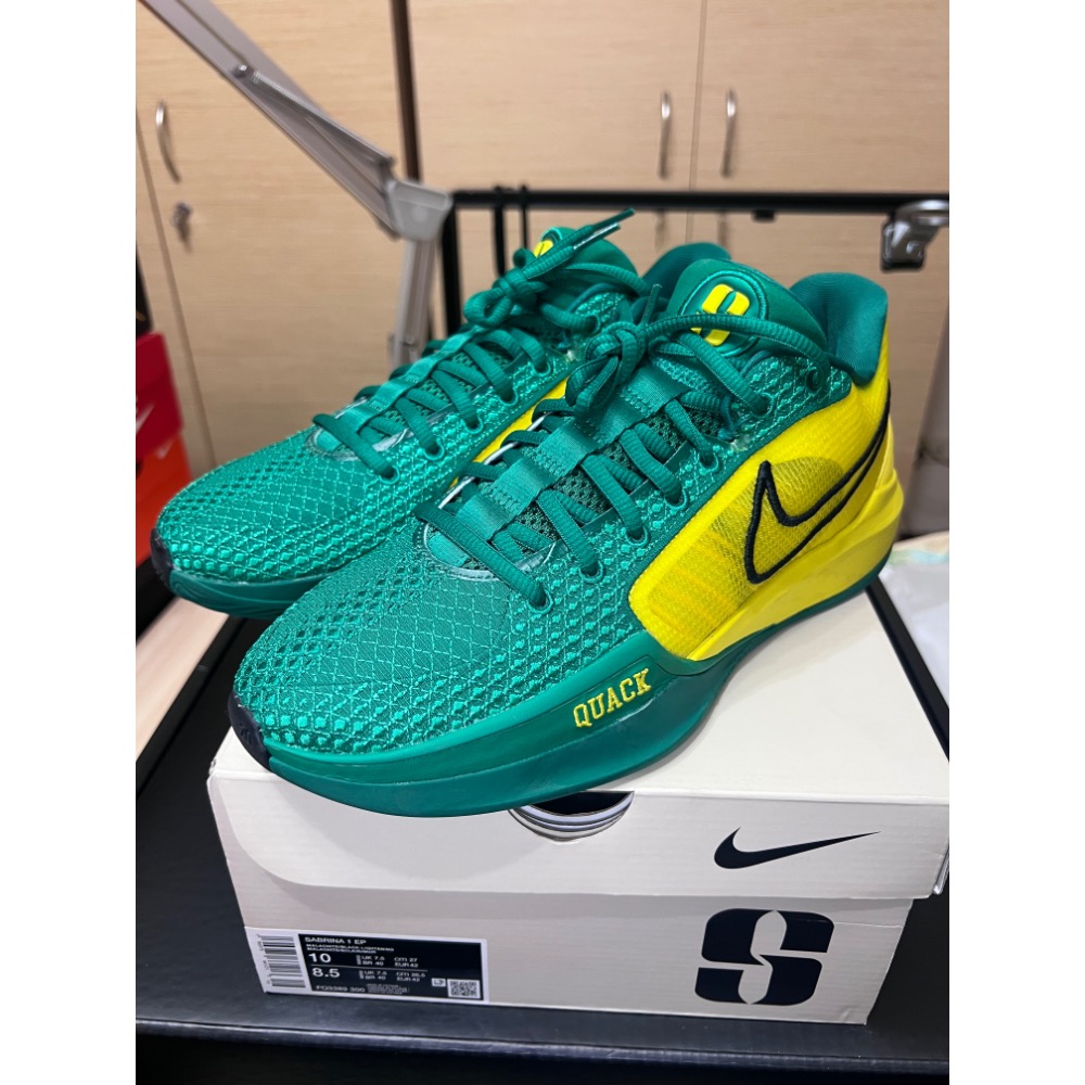 【UNDDSK】Nike Sabrina 1 Oregon Ducks 奧勒岡鴨 US8.5(男) 實戰神鞋-細節圖2