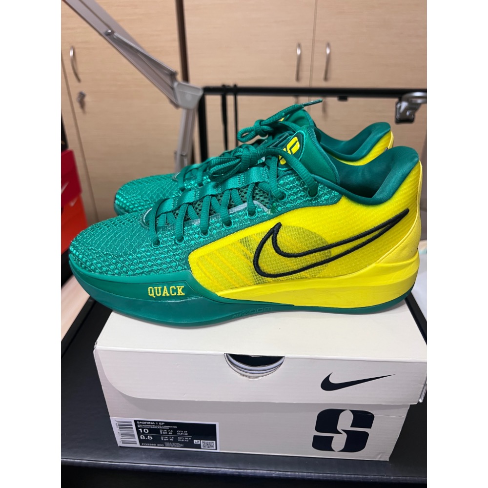 【UNDDSK】Nike Sabrina 1 Oregon Ducks 奧勒岡鴨 US8.5(男) 實戰神鞋-細節圖3