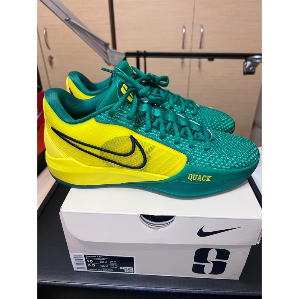 【UNDDSK】Nike Sabrina 1 Oregon Ducks 奧勒岡鴨 US8.5(男) 實戰神鞋-細節圖7