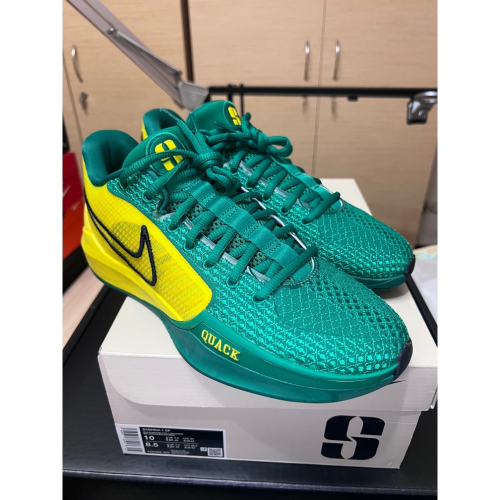 【UNDDSK】Nike Sabrina 1 Oregon Ducks 奧勒岡鴨 US8.5(男) 實戰神鞋-細節圖8