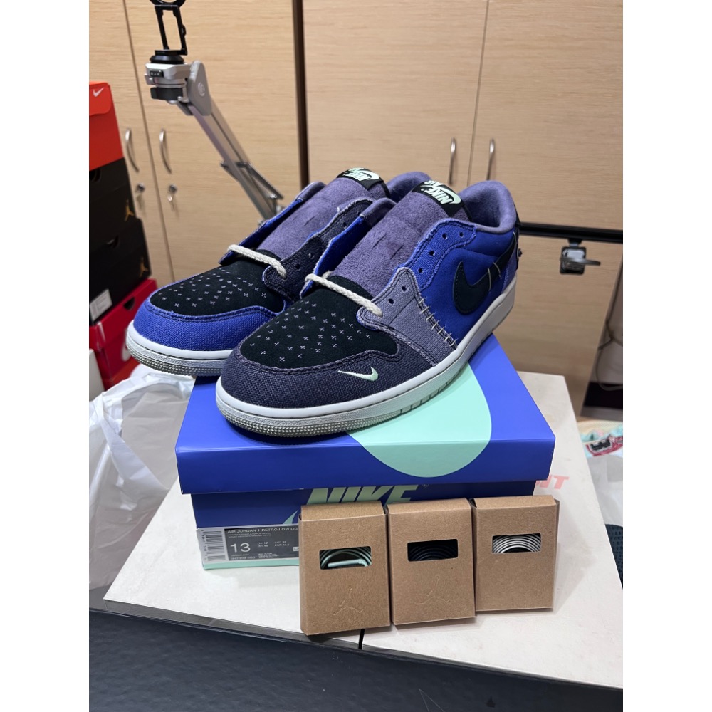 【破盤秒殺】Zion x AJ1 Low Voodoo 2.0 紫色巫毒 US13 全新-細節圖2