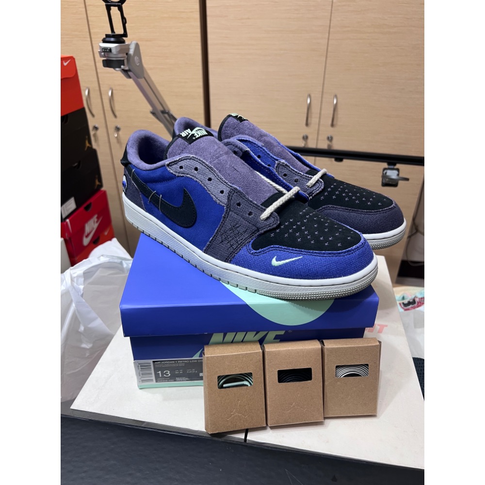 【破盤秒殺】Zion x AJ1 Low Voodoo 2.0 紫色巫毒 US13 全新-細節圖8