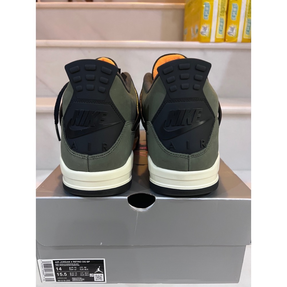 UNDDSK | UNDEFEATED x AJ4 軍綠 聯名 IB1519-200 US14-細節圖5