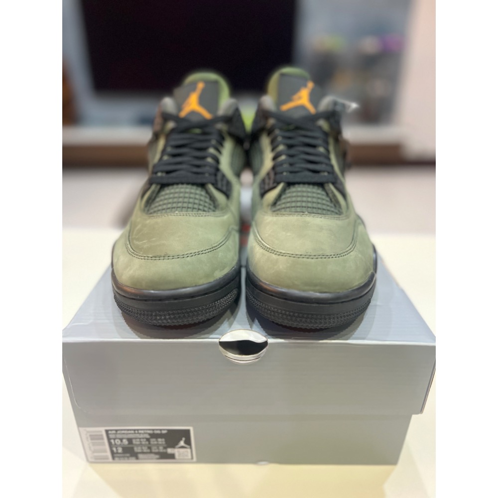 UNDDSK | UNDEFEATED x AJ4 軍綠 聯名 IB1519-200 US10.5-細節圖2