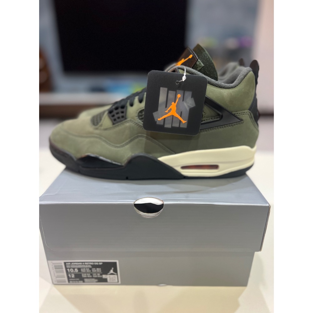 UNDDSK | UNDEFEATED x AJ4 軍綠 聯名 IB1519-200 US10.5-細節圖4