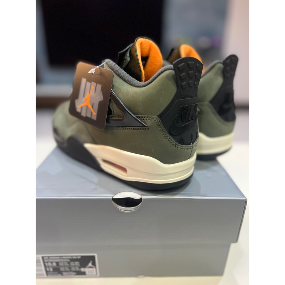 UNDDSK | UNDEFEATED x AJ4 軍綠 聯名 IB1519-200 US10.5-細節圖5