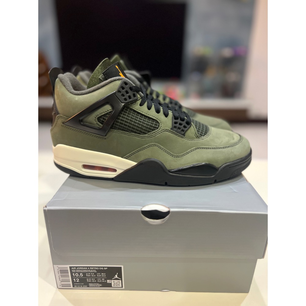 UNDDSK | UNDEFEATED x AJ4 軍綠 聯名 IB1519-200 US10.5-細節圖8