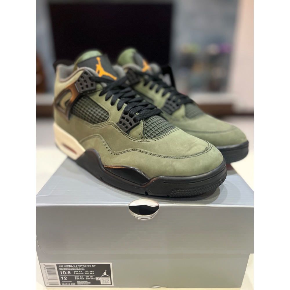 UNDDSK | UNDEFEATED x AJ4 軍綠 聯名 IB1519-200 US10.5-細節圖9