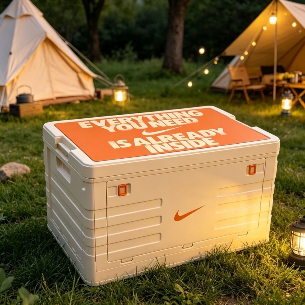 Nike國外會員消費滿額贈品 戶外置物箱-細節圖2