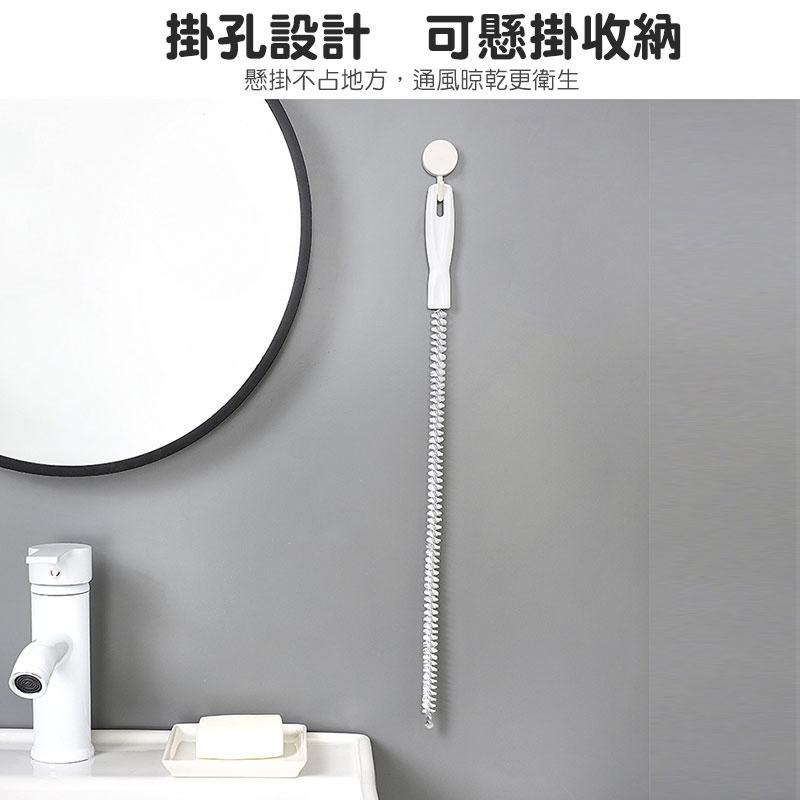 可掛式加長螺旋水管疏通器 下水道疏通器 管道疏通器 水槽疏通器 通管器 通管條 毛髮疏通器【60418】-細節圖2