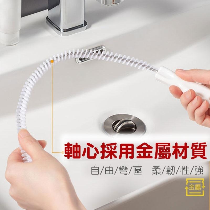 可掛式加長螺旋水管疏通器 下水道疏通器 管道疏通器 水槽疏通器 通管器 通管條 毛髮疏通器【60418】-細節圖4