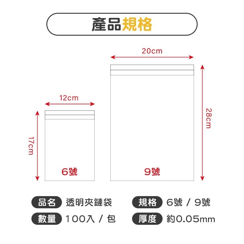 PE透明夾鏈袋 規格袋 保鮮袋拉鍊袋 餅乾袋 零錢袋 飾品袋 收藏袋【00687】-細節圖8