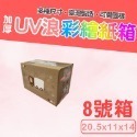 8號箱   20.5*11*14 彩繪紙箱 現貨供應  三層瓦楞紙箱 【彩繪設計，不加價】-規格圖8