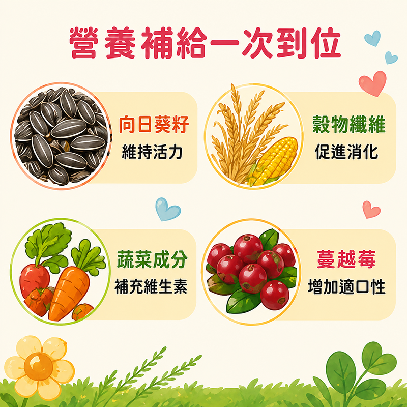 哈姆太郎的元氣朝食 寵物鼠飼料  黃金鼠飼料 消臭主食飼料兔子主食飼料蔓越莓+野菜成兔、幼兔皆可使用【20023】-細節圖6